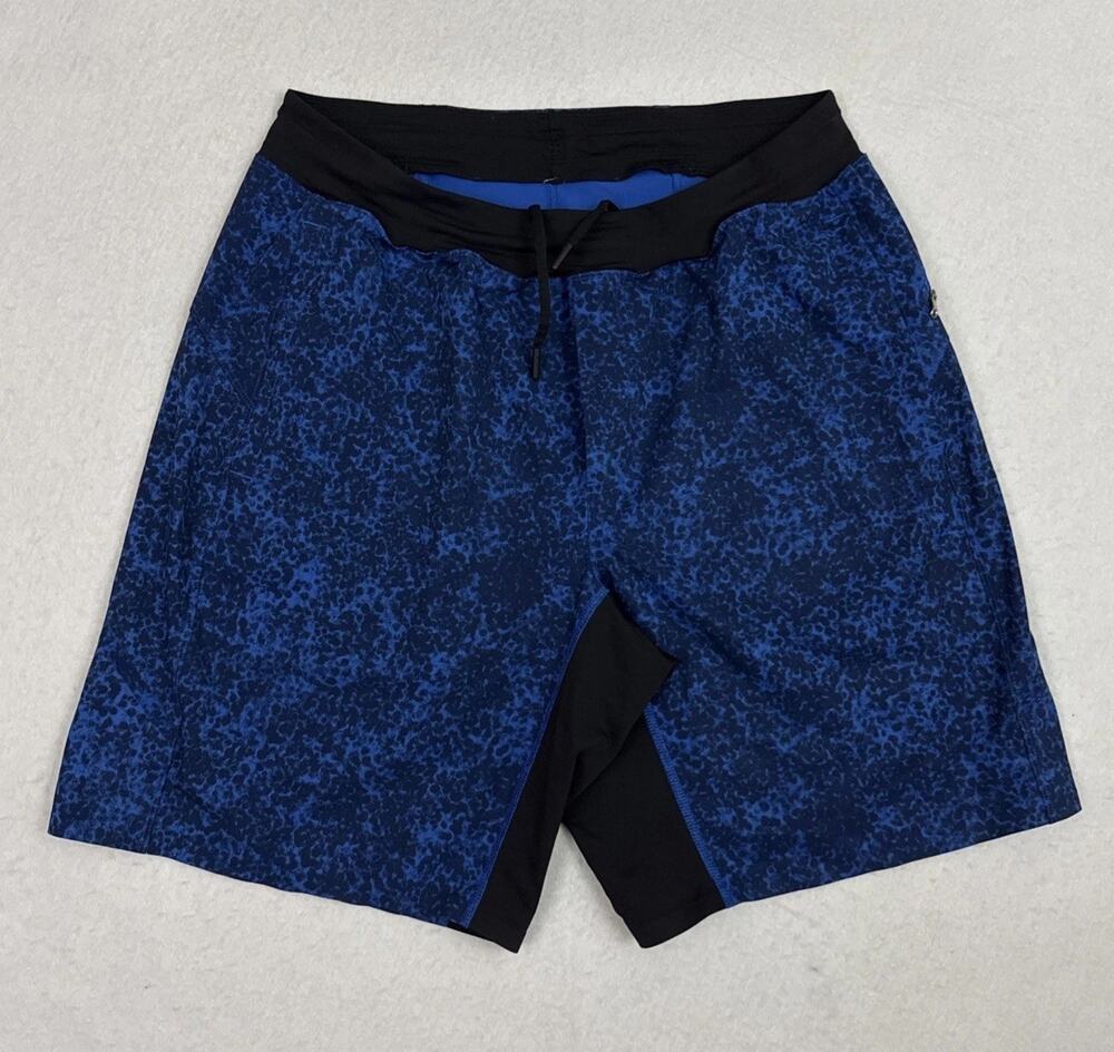 Lululemon Assert Shorts Mens Large Harbor Blue Deep Navy Training 9 Inch